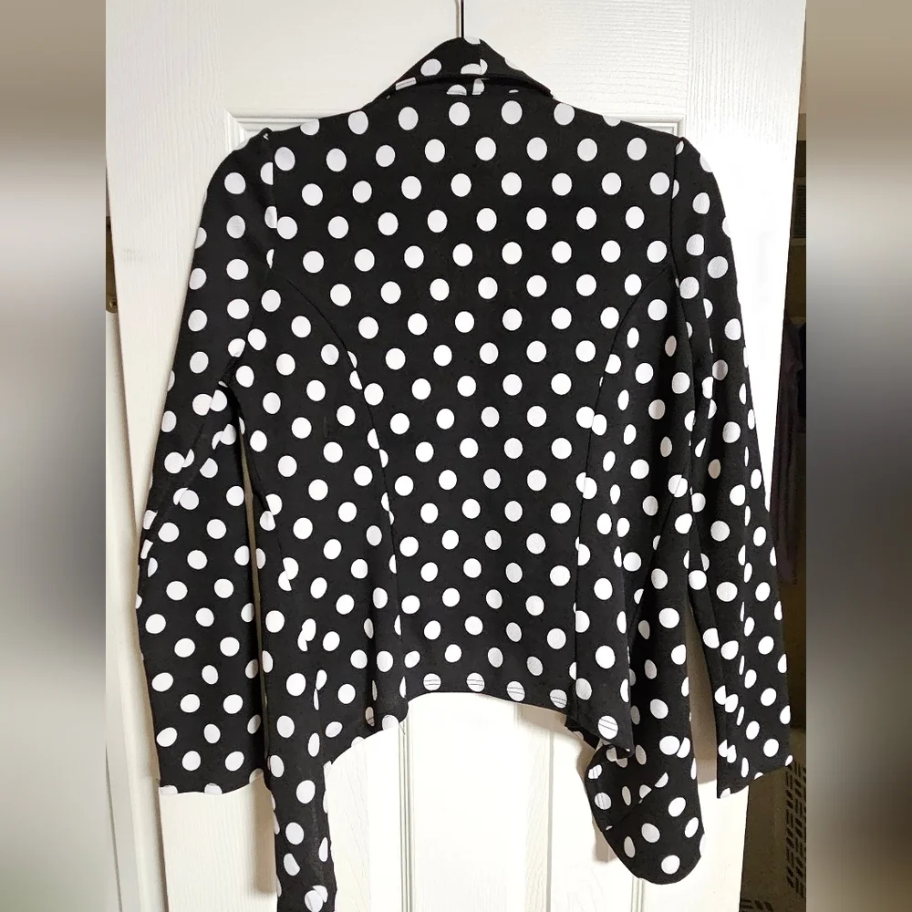 Stylish MOA USA Polka Dot Blazer Size Small - Picture 2 of 6